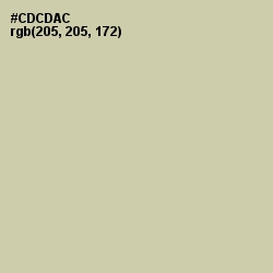 #CDCDAC - Thistle Green Color Image