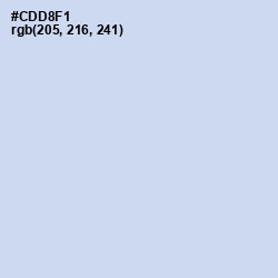 #CDD8F1 - Tropical Blue Color Image