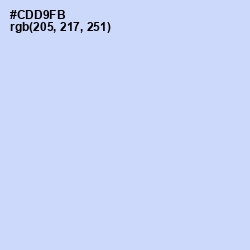 #CDD9FB - Tropical Blue Color Image