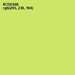 #CDE668 - Yellow Green Color Image