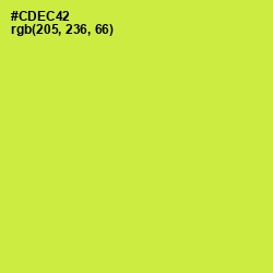 #CDEC42 - Wattle Color Image