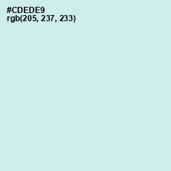 #CDEDE9 - Jagged Ice Color Image