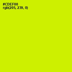 #CDEF00 - Bitter Lemon Color Image