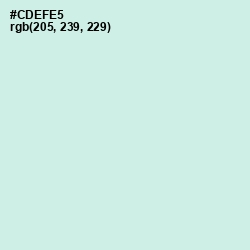 #CDEFE5 - Jagged Ice Color Image