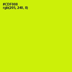 #CDF008 - Electric Lime Color Image