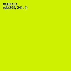 #CDF101 - Electric Lime Color Image