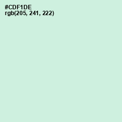 #CDF1DE - Blue Romance Color Image