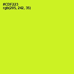 #CDF223 - Pear Color Image