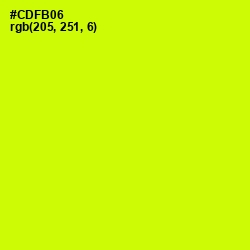 #CDFB06 - Electric Lime Color Image