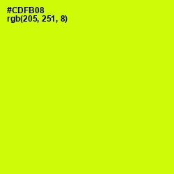 #CDFB08 - Electric Lime Color Image