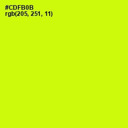 #CDFB0B - Electric Lime Color Image