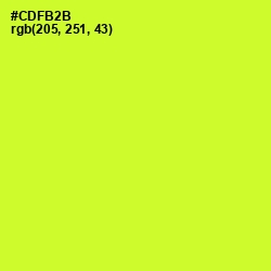 #CDFB2B - Pear Color Image