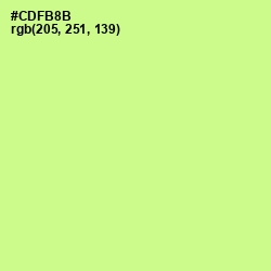 #CDFB8B - Mindaro Color Image