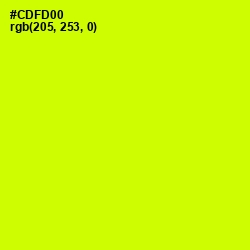 #CDFD00 - Electric Lime Color Image