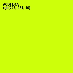 #CDFE0A - Electric Lime Color Image