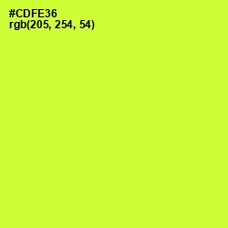 #CDFE36 - Pear Color Image