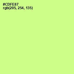 #CDFE87 - Mindaro Color Image