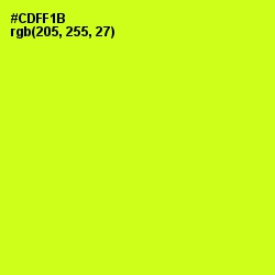 #CDFF1B - Electric Lime Color Image