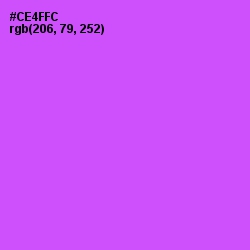 #CE4FFC - Heliotrope Color Image