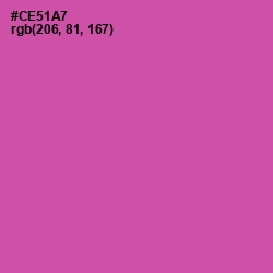 #CE51A7 - Hopbush Color Image