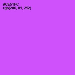 #CE51FC - Heliotrope Color Image