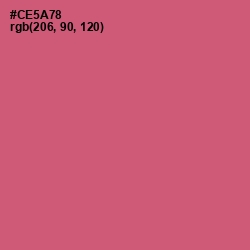 #CE5A78 - Cranberry Color Image