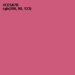 #CE5A7B - Cranberry Color Image