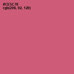 #CE5C78 - Cranberry Color Image