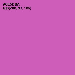 #CE5DBA - Hopbush Color Image