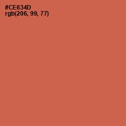 #CE634D - Red Damask Color Image