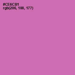 #CE6CB1 - Hopbush Color Image