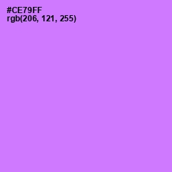 #CE79FF - Heliotrope Color Image