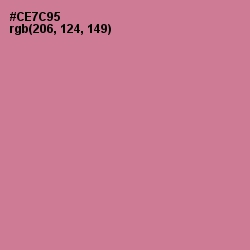 #CE7C95 - Charm Color Image