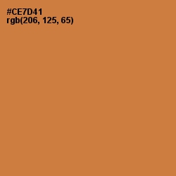 #CE7D41 - Raw Sienna Color Image