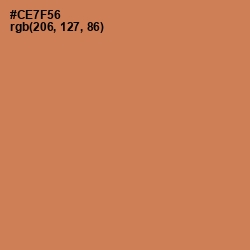 #CE7F56 - Raw Sienna Color Image