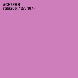 #CE7FBB - Hopbush Color Image