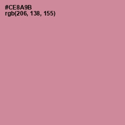 #CE8A9B - Puce Color Image