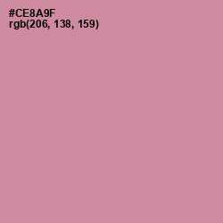 #CE8A9F - Puce Color Image