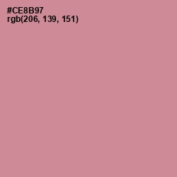 #CE8B97 - Puce Color Image