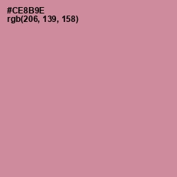 #CE8B9E - Puce Color Image
