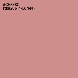 #CE8F8C - Old Rose Color Image