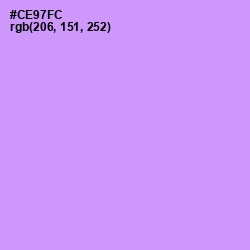 #CE97FC - Mauve Color Image