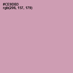 #CE9DB3 - Careys Pink Color Image