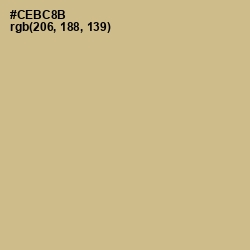 #CEBC8B - Sorrell Brown Color Image