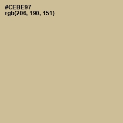 #CEBE97 - Rodeo Dust Color Image