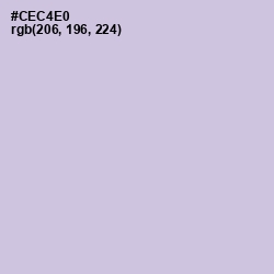 #CEC4E0 - Periwinkle Gray Color Image