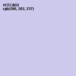 #CECAED - Periwinkle Gray Color Image