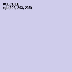 #CECBEB - Periwinkle Gray Color Image