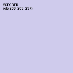 #CECBED - Periwinkle Gray Color Image