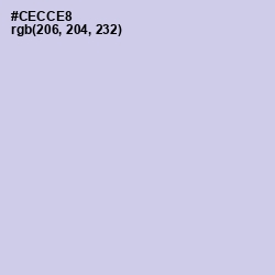 #CECCE8 - Periwinkle Gray Color Image